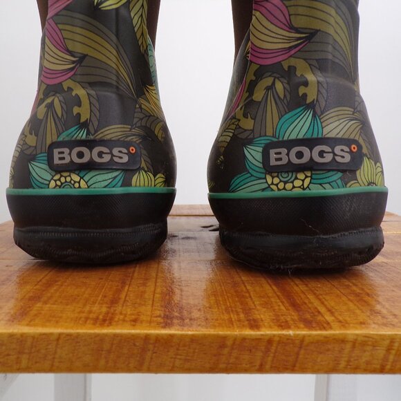 Bogs Women's 9 Waterproof Winter, Rain Boots Brown/Floral. - Picture 5 of 10